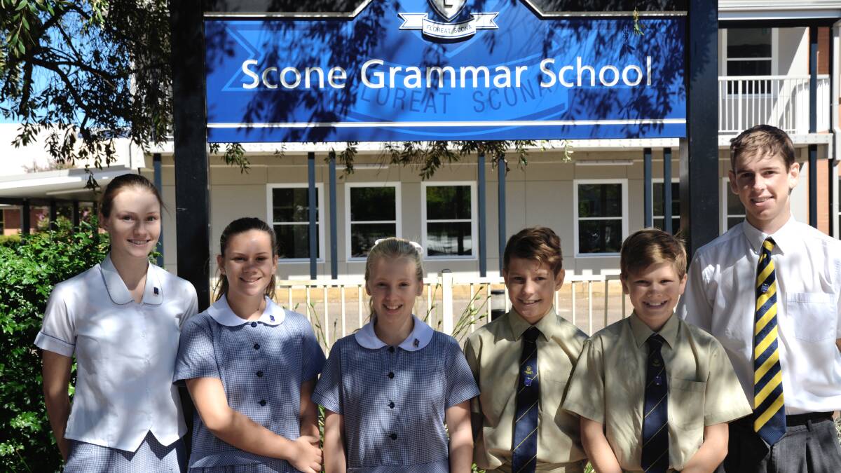 CONGRATULATIONS: Scone Grammar School's captains for 2017 are: Maddison Cook, Destiny Wilton, Emme Mitchell, Daniel O'Regan, Joshua Crowther and Fintan Conway.