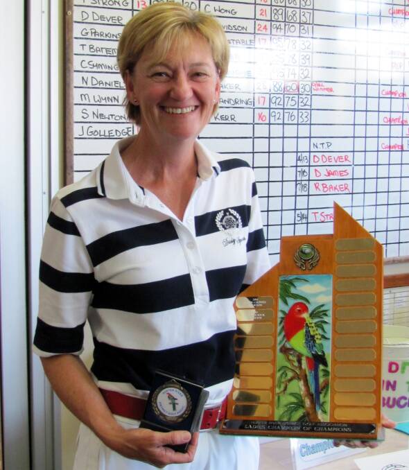 WELL DONE: HRDGA Champion of Champions district medal playoff winner Lyn Banks.