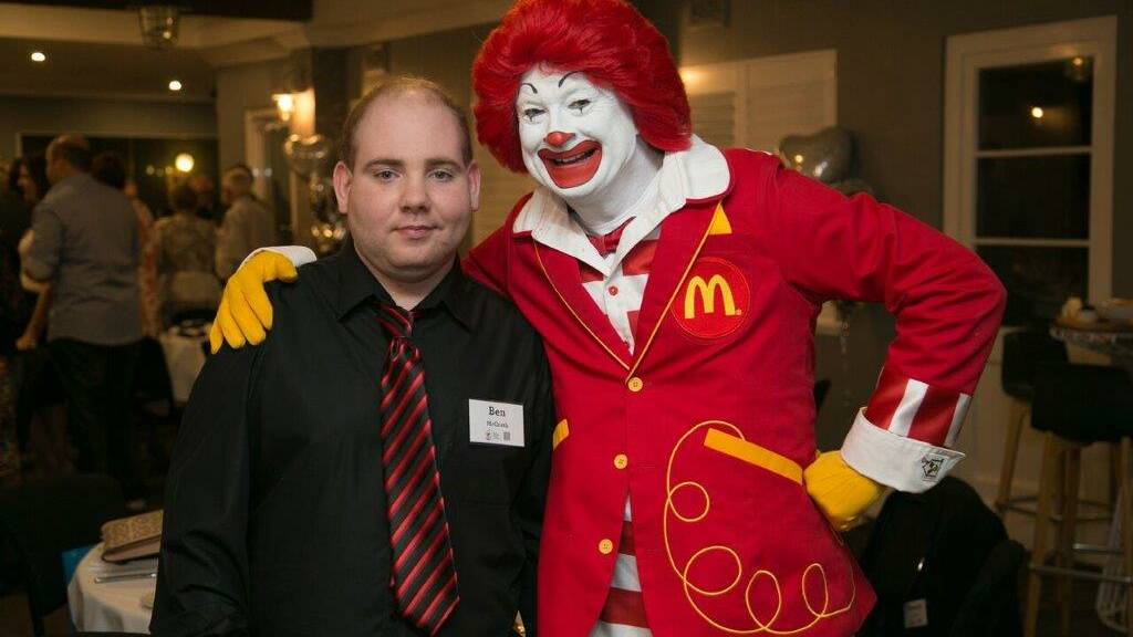 STRONG-WILLED: Ben McGrath has never complained about his numerous health issues. He recently celebrated his 25th birthday alongside the Ronald McDonald House's own anniversary.