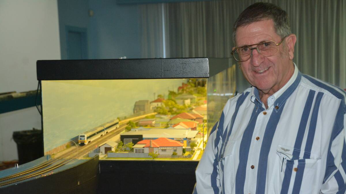 INTRIGUED: Maitland's Brian Jack was one of many eager visitors to Murrurundi during the train festival.
