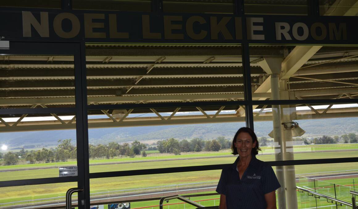 TRIBUTE: Scone Race Club's operations manager Donna McKinnon in the newly-named 'Noel Leckie Room' on Monday morning.