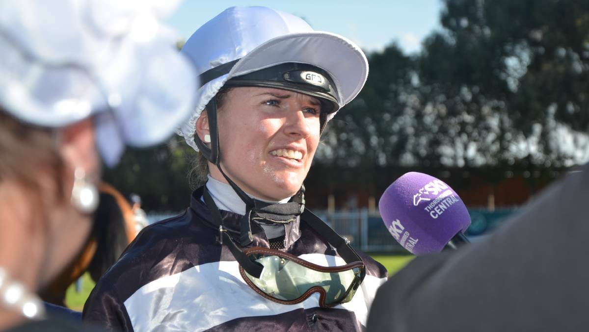 ON A ROLL: Rachael Murray booted home four winners at the last meeting in Scone.