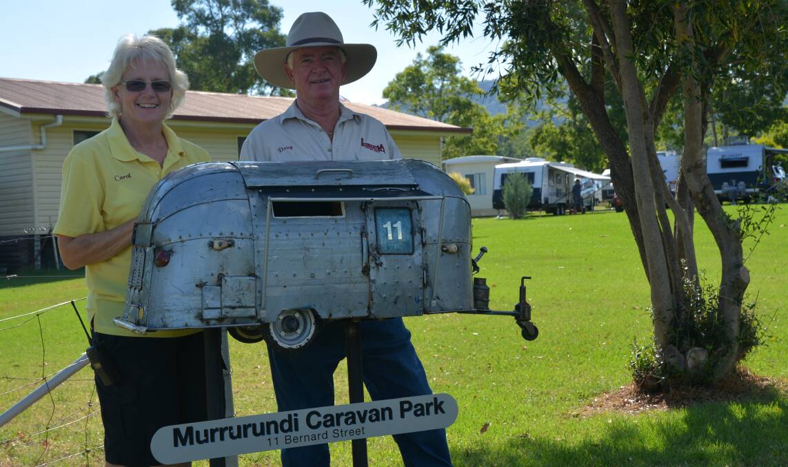 POPULAR SPOT: Murrurundi Caravan Park managers Carol and Doug McIntosh on Monday afternoon.