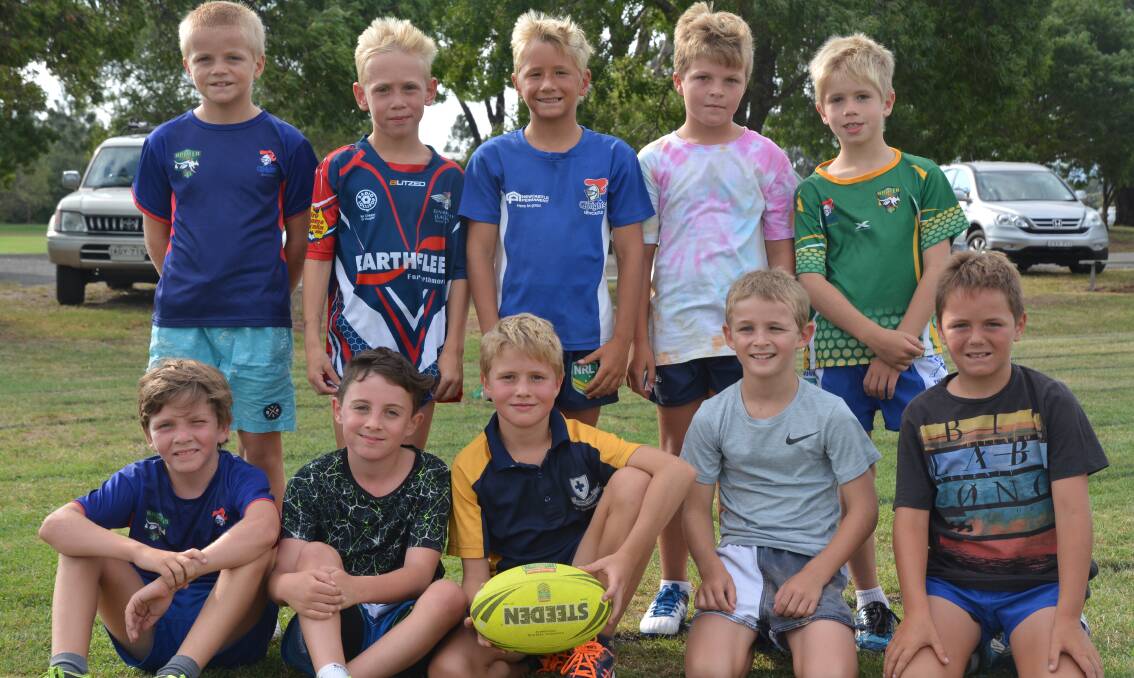 READY: The Aaron Watts-coached under-10 boys side, which won the Peter Wilson Memorial Championships just over a week ago.