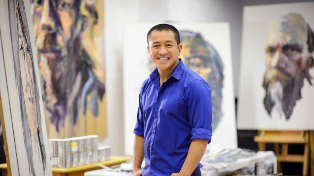 Archibald Prize finalist again ... Anh Do in Anh's Brush with Fame. Photo: Supplied
