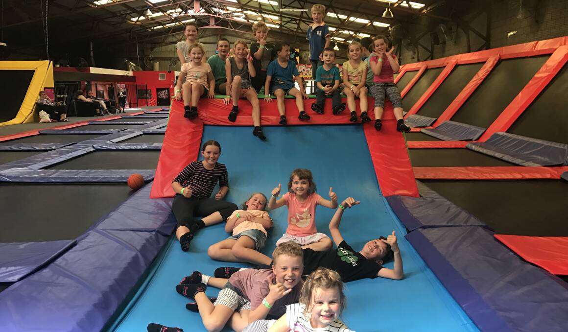 LEAP INTO IT: SOOSH participants had a trampolining excursion during a previous school holiday. This July, the Scone and Murrurundi Youth Centres are jumping in with a trip to Revolution Trampolining Park Newcastle.