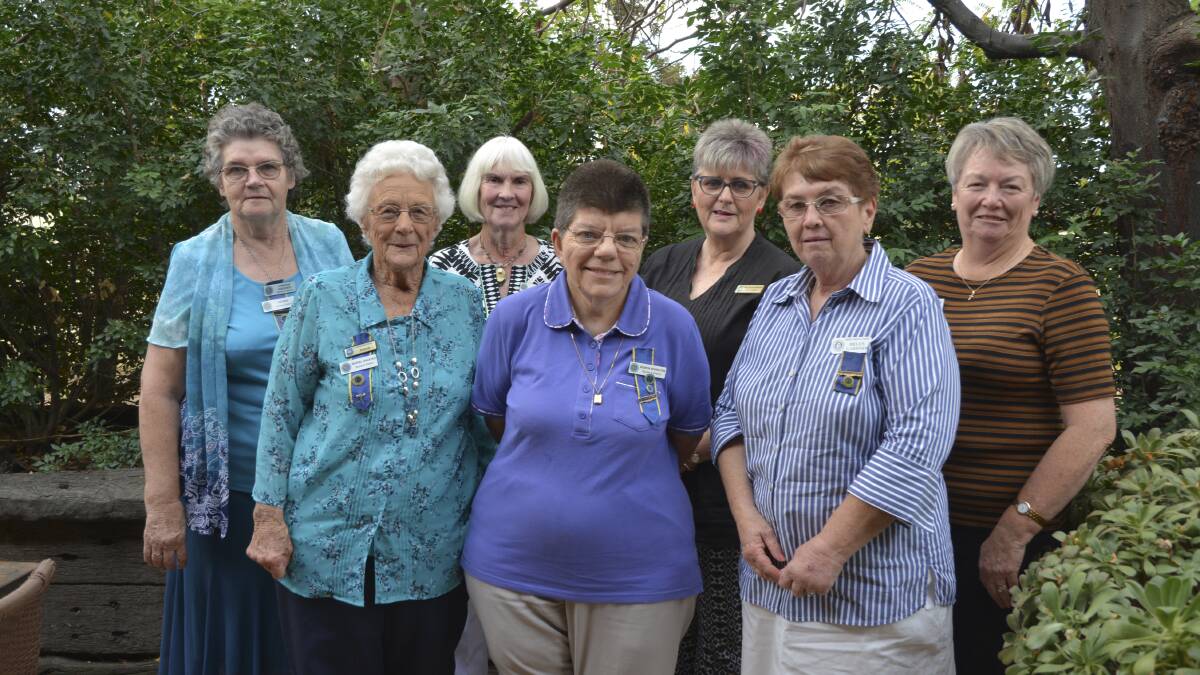 MEET AND GREET: Back, Scone and District CWA members Lorraine Gardiner, Sue Lewis, NSW CWA state president Tanya Cameron, Scone and District CWA president Anne McPhee; and, front, Muriel Halsted, Robyn Burston, and Helen Gardner from Wingen Parkville CWA.