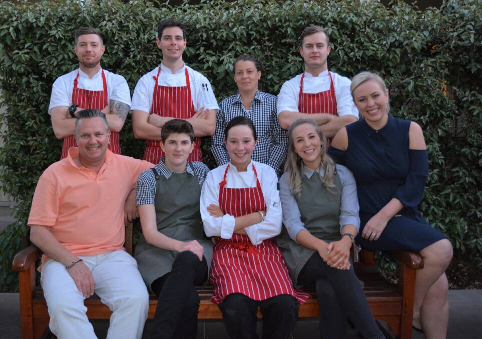 TALENTED TEAM: Back, Ian Towse, Chris Greentree, Chloe Cummings and Stuart Whitney and front, Colin Selwood, Kristiane Laucht, Alycia Shorter, Kim Maude and Danni Harrison at The Cottage Scone.
