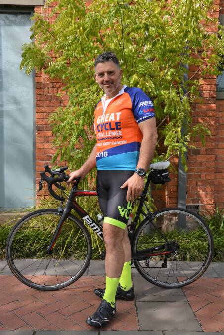 RIDE ON: Scone resident Mark Heanley is on a mission this month to raise money for research into childhood cancer.