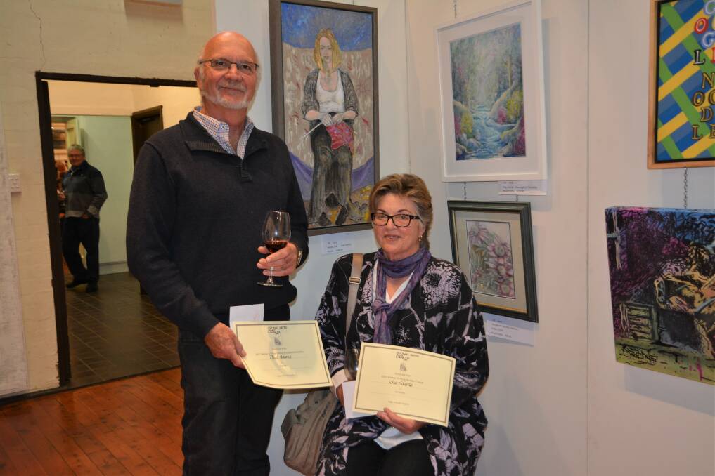 WINNING DUO: Local artists and husband and wife duo Paul and Sue Adams.