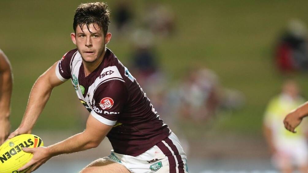 STAR: Former Scone Thoroughbreds junior and Sea Eagles halfback Cade Cust was named man of the match at Sunday's Holden Cup grand final against Parramatta. Pic: Manly Warringah Sea Eagles 