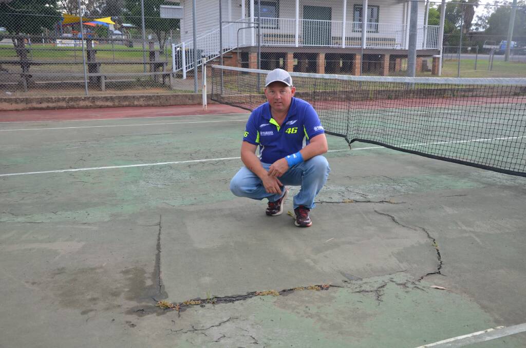MUCH LOVED FACILITY: The Merriwa Tennis Club has been left in the dark when it comes to recieving funding for their courts. Pictured: Paul Carrall
