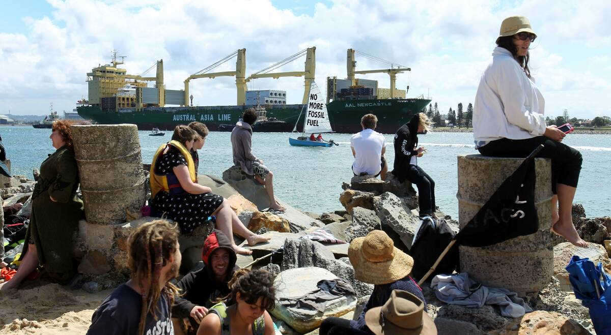 STRENGTH IN NUMBERS: More than 700 activists are expected to attend the "Break Free" anti-coal protest at the Port of Newcastle on Sunday.
