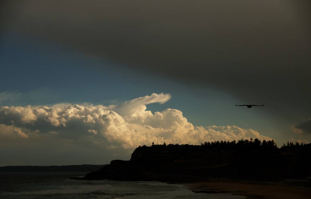 Storm clouds over Newcastle on Thursday. Picture by Peter Lorimer