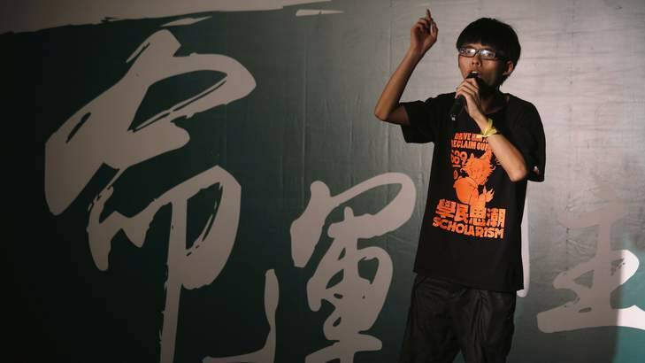 Joshua Wong, a 17-year-old who heads the group leading the student protests in Hong Kong. Photo: Bobby Yip