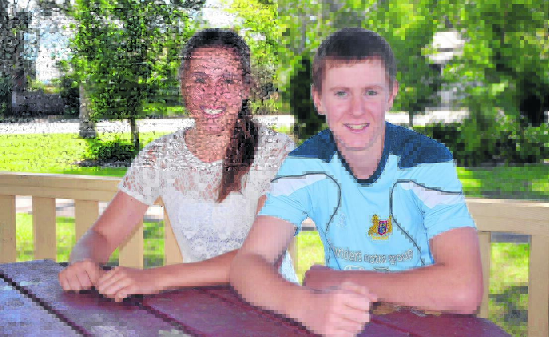Upper Hunter Youth Club members Kirsten Smith and Lachlan White encourage other teenagers to get involved in the fun. 