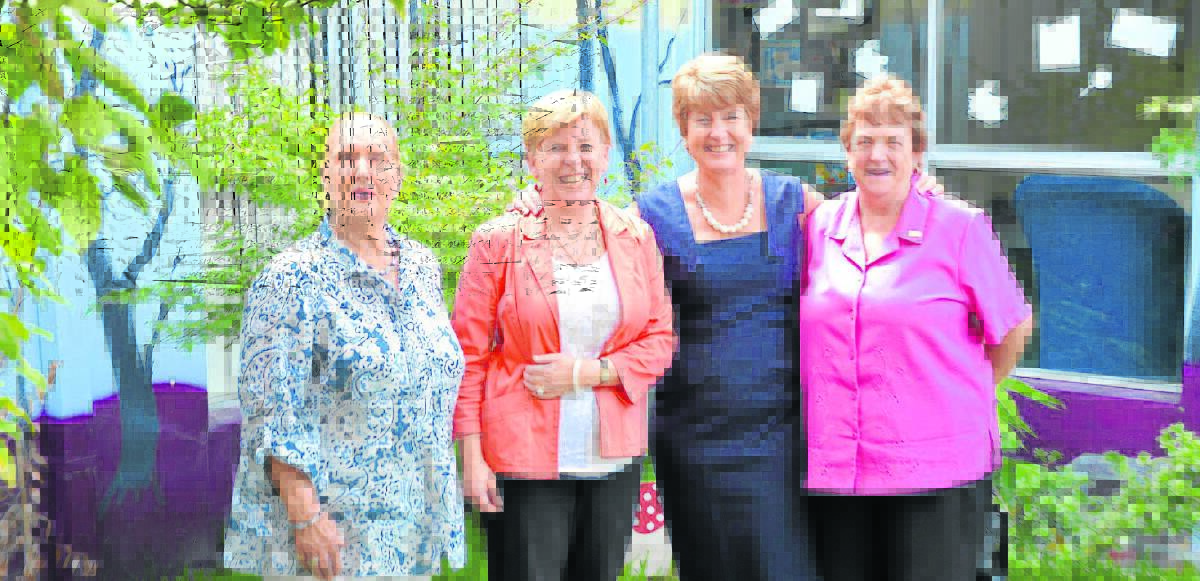 Scone women Marcia White, Yvonne McCready, Mary Woodlands and Helen Parslow at the International Women’s Day event.