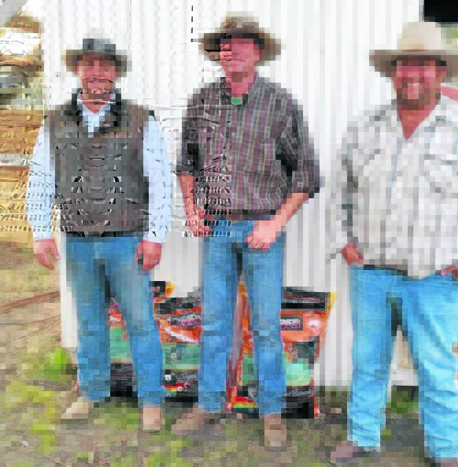 The Timor Dog Trials encouragement achievers Clint Parker, Lance Anderson and Frank Roach.