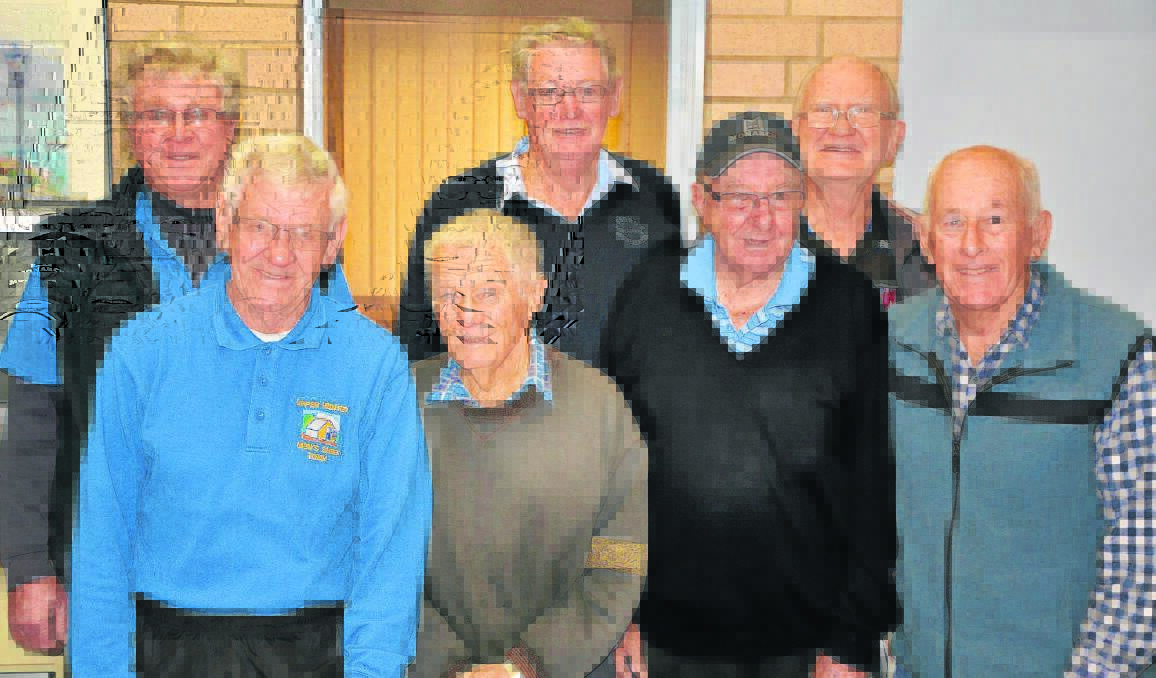 Upper Hunter Men’s Shed members (back) Greg Newling, Graham Harper, Noel Bailey, (front) Tony Newman, Frank Johnson, Eric Carter and George McCready are encouraging men to open up about their health and get checked this International Prostate Cancer Awareness Month.