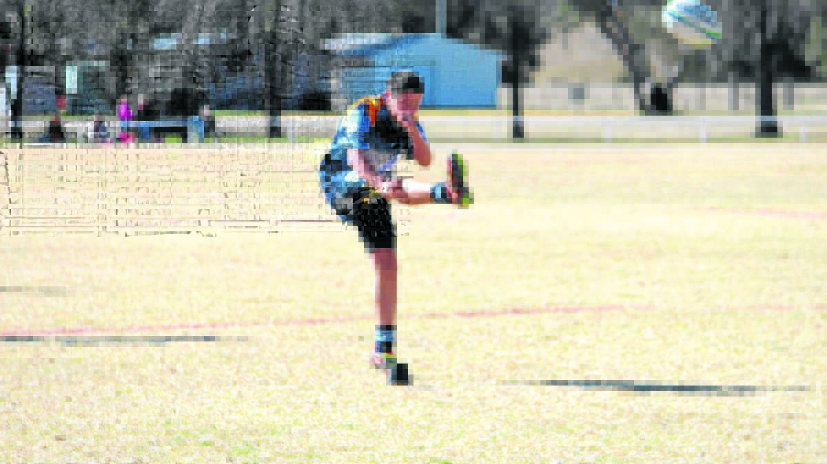 Nick Jackson in action for the junior Brumbies. 
