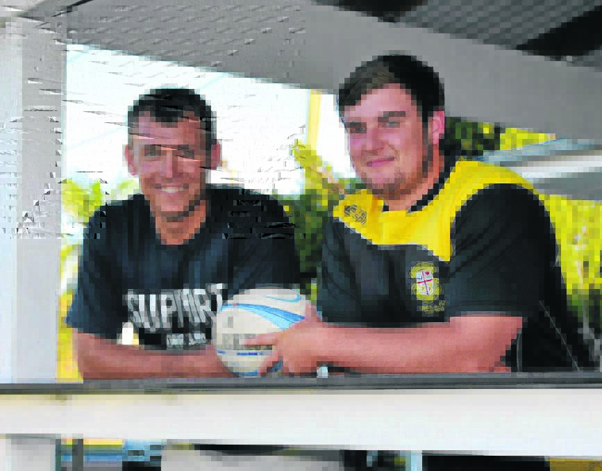 Scone Rugby Union Club representative players Taylor Holland-Wright and Tom Vincent.