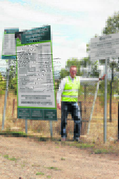Upper Hunter Shire Council Environment and Customer Services director Mat Pringle outside the Scone Waster Depot, one of two depots in the shire that accept asbestos waste. 