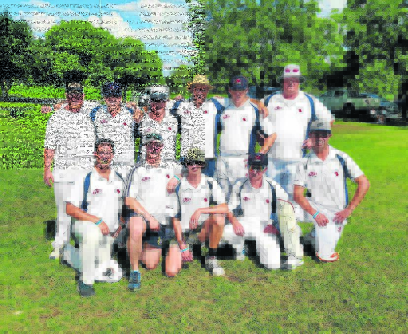 The Scone Bulls Cricket Club players who are hosting the beyondblue Charity Day this Saturday (back) Damien Collison, Mac Dawson, Troy Collison, Cal Murray, Thomas Wilson, Anthony Hill, (front) Gav Newton-Smith, David Luck, Tim Carter, Ricky Lawrence and Tristan Wells.