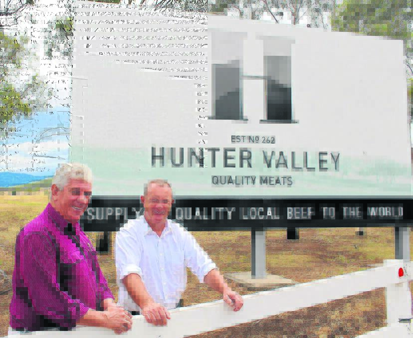 Upper Hunter Shire mayor Michael Johnsen and Hunter Valley Quality Meats general manager Peter Allen are excited there are 100 new full-time permanent positions available at Primo beef operations in Scone.