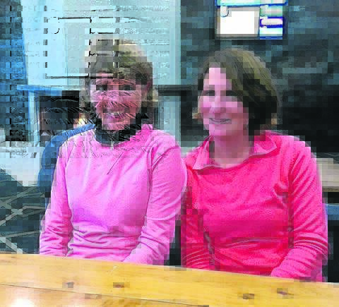 Scone Ladies Golf Club Foursomes Scatch and Nett winners Julie Leckie and Jo Brown after their victory last Thursday.