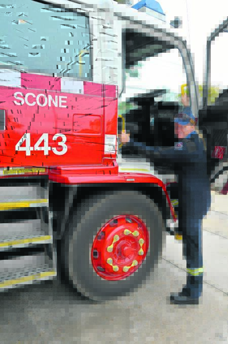 Fire and Rescue Scone's sole female firefighter Leanne Clark encourages more people, especially women, to join the vital brigade.