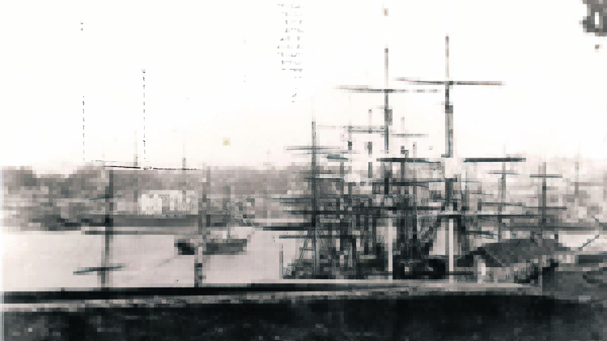 One of Joseph Docker’s very early photographs of the harbour, taken around 1860. 