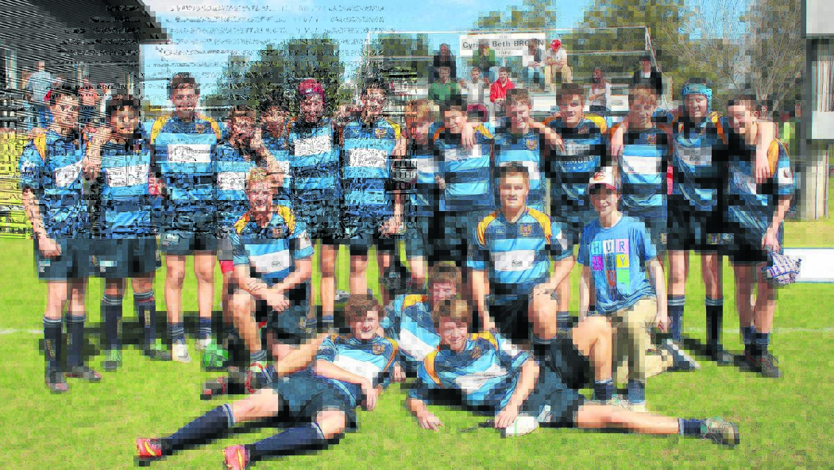 The Scone Under 16s players (back) Ben Douglas, Junaid Jan, Lachlan Holz, Luke Duncan, Ethan Hansia, Rohan Edwards, Campbell Murray, Jake Barry, Nick Jackson, Anthony Beer, Jake Dagg, Bailey Miller, Lachlan White, Luke Kennedy, (middle) Tyler Porter, Sam Laurie, Campbell Jeffries, (front) Jake Douglas, Jaimie Bailey and Seb Carrall. Absent: Cameron R Boyle.