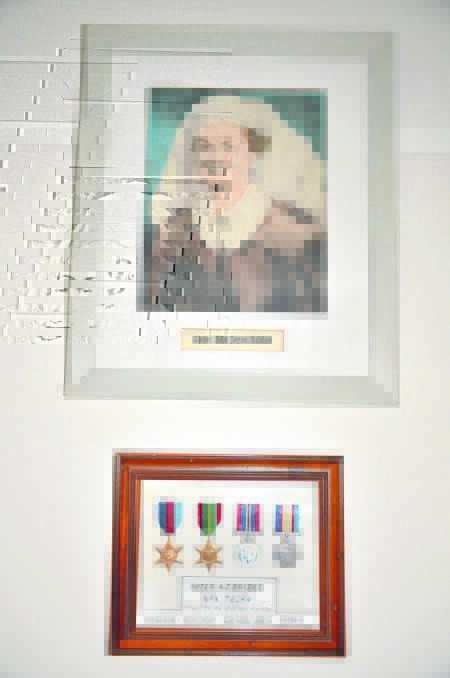 Sister Ada Joyce Bridge and her medals.