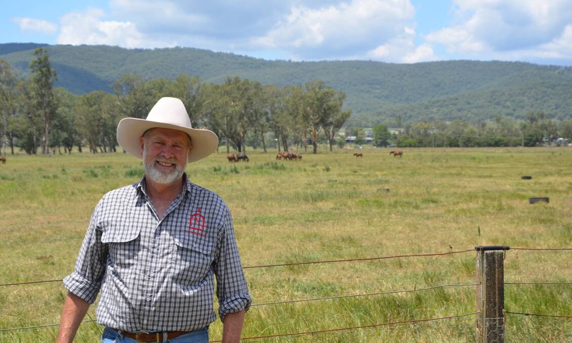 CONTENT: Peter Hodges on his Riversdale farm this week.