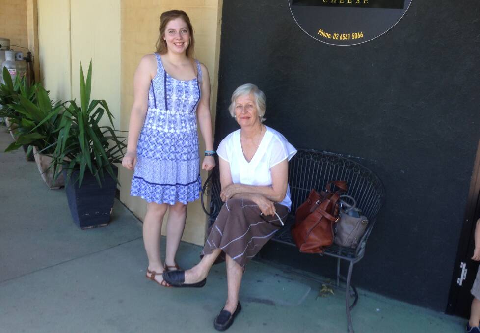 BIG CONTRIBUTION: Merriwa’s Elizabeth Hagley, left, has been presented with the Young Citizen of the Year award for her dedication to the local community.