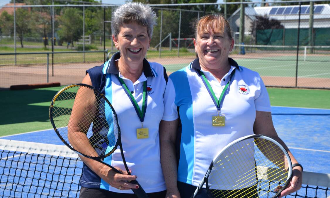 WINNERS ARE GRINNERS: Scone’s Sue Ayres and Ellen Smith recently took out the grand final against Queensland. 