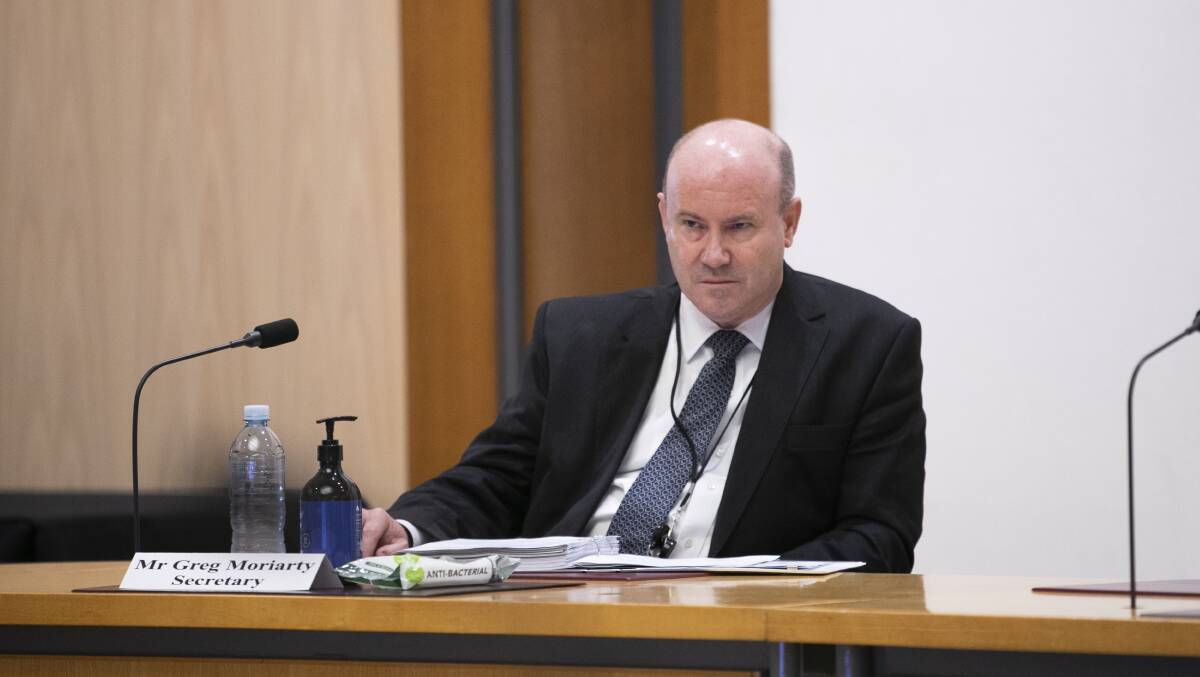 Defence Department secretary Greg Moriarty. Picture: Keegan Carroll