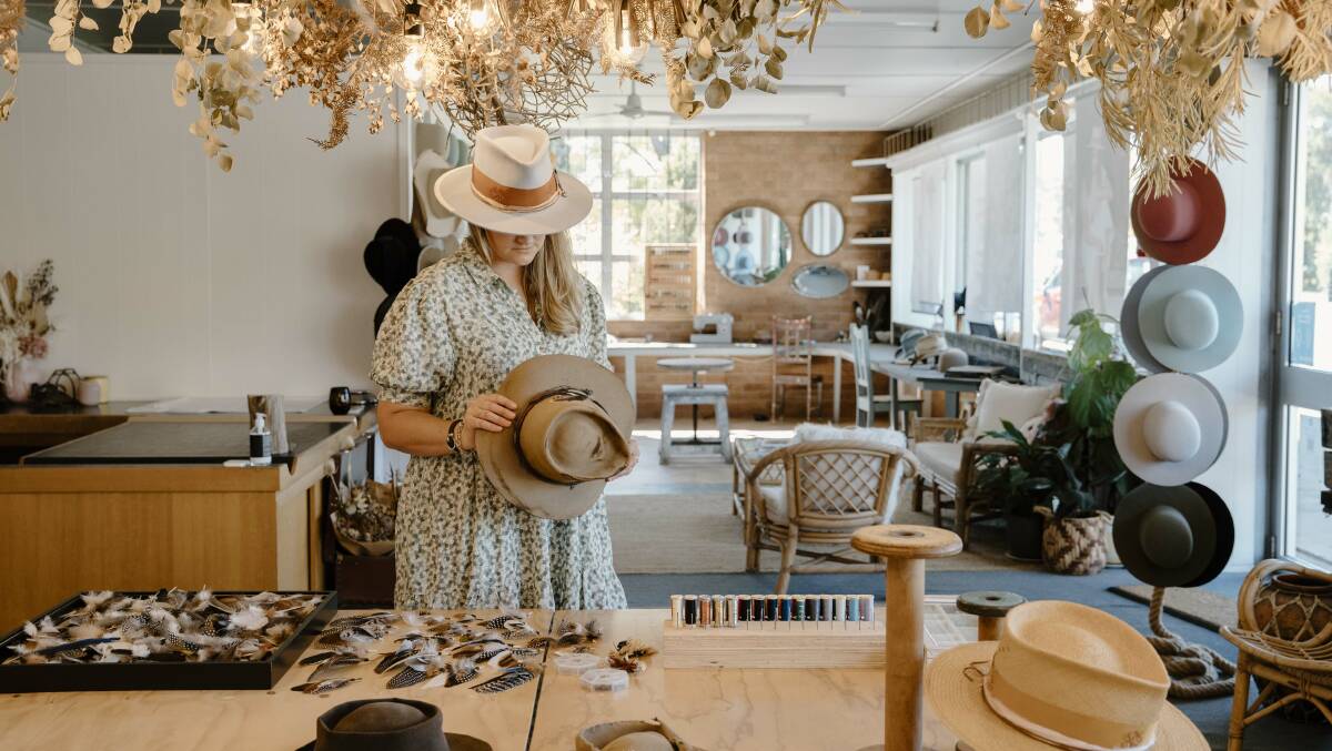 FLAGSHIP: Phylli Designs founder Laura Hall at the company's flagship store in Scone. Picture: Supplied