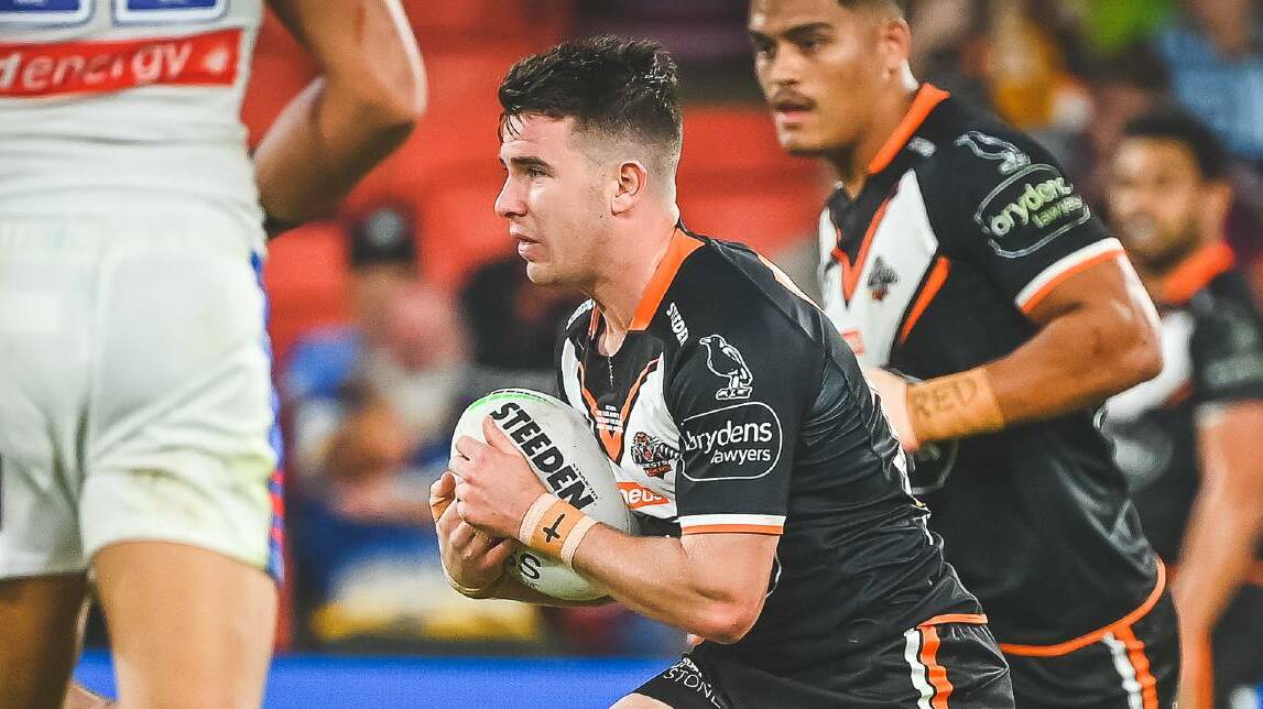 RUN-ON: Jock Madden, pictured playing earlier this year, got his second crack at first grade on the weekend. Photo: NRL Photos
