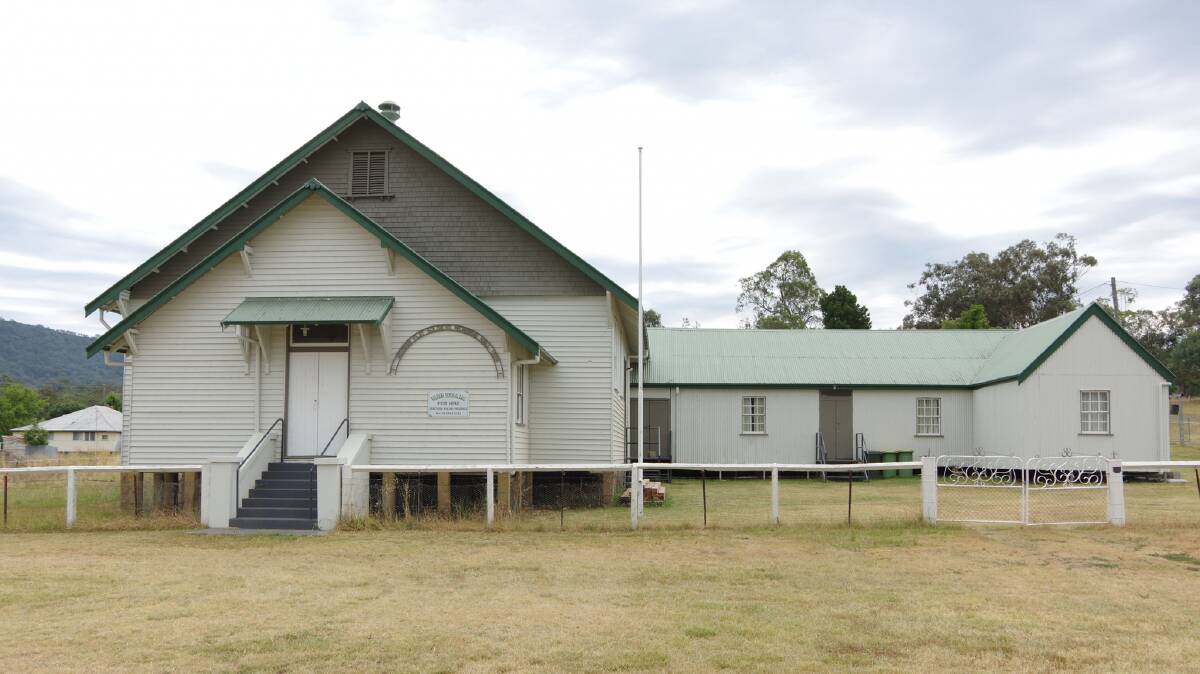 MOONAN: The Moonan Flat Soldiers Memorial Hall (pictured) will host an Opera & High Tea event on Saturday, June 25, as part of the Upper Hunter Shire Council's Hall Crawl series. Picture: Russell Byers