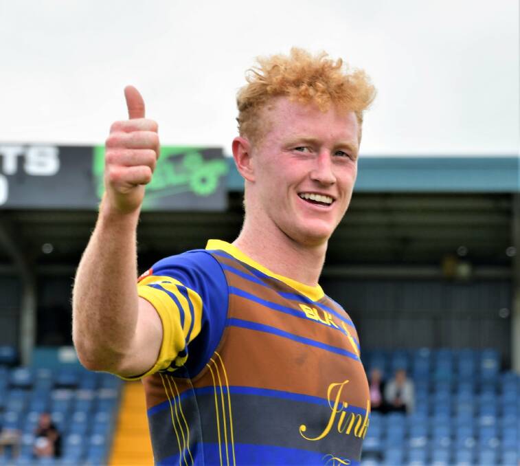 DEBUT: Lachlan Walmsley, pictured playing for Whitehaven RLFC, has made his international rugby league debut for Scotland. Photo: Ben Challis 