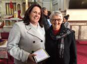 AWARD: St Joseph's Primary School Merriwa acting principal Anne Marie Peebles (left) after receiving the Inaugural Sisters of St Joseph's award. Picture: Supplied