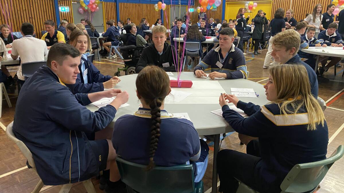 SUMMIT: Students from Merriwa, Muswellbrook, Aberdeen and Scone take part in a collaborative leadership summit with Where There's A Will at Scone High School on Thursday, June 16. Picture: Supplied