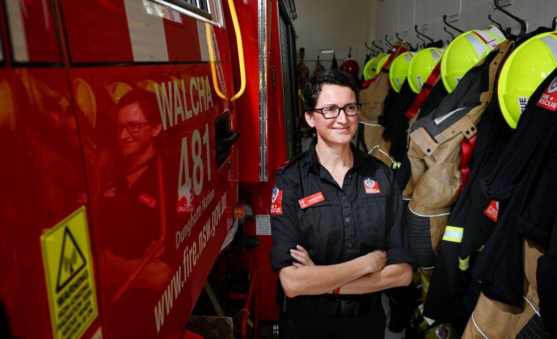 Since joining the ranks in 2021, she has gone from being the only female firefighter at Walcha, to one of three. Picture by Gareth Garderner. 