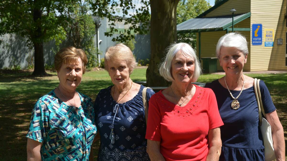 VITAL ROLE: Friends of Strathearn committee members Marie Laurie, Yvonne McCready, Sue Lewis, and Virginia Mulcahy at Elizabeth Park, Scone, on Thursday.