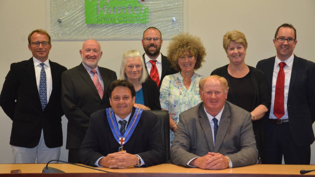 NEW COUNCIL: Kiwa Fisher, Ron Campbell, Lorna Driscoll, James Burns, Sue Abbott, Lee Watts, Joshua Brown, Wayne Bedggood and Maurice Collison at the meeting on Monday night.