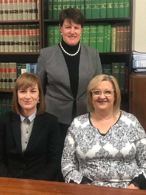 FRESH FACES: The growing team at Kate Mailer Solicitors, from left to right, Bernadette Walsh, Kate Mailer and Carmen Smith.