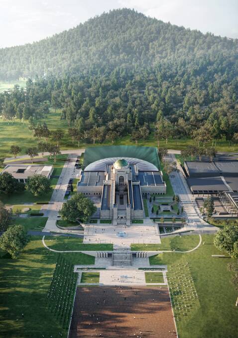 Images of the Australian War Memorial's planned extension.