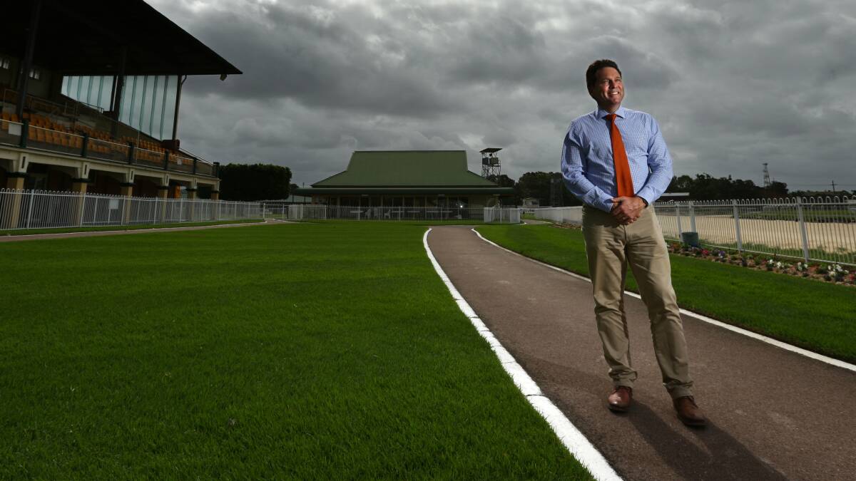 READY TO RACE: Newcastle Jockey Club CEO Matt Benson hopes to raise $100,000 at the March 31 race day, which has been dedicated to the Buy A Bale Hunter campaign. 