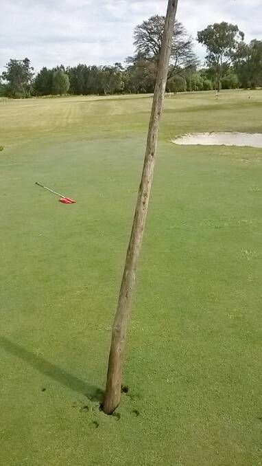 STUPIDITY: Vandals damaged a green at the Aberdeen Golf Course on Monday.